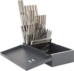 Hertel - 1/16" to 1/2", Chucking Reamer Set - Straight Flute, Right Hand Cut, 29 Pieces - Apex Tool & Supply