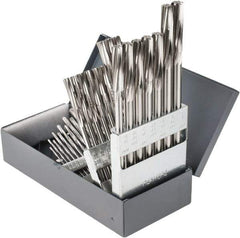 Hertel - 1/16" to 1/2", Chucking Reamer Set - Spiral Flute, Right Hand Cut, 29 Pieces - Apex Tool & Supply