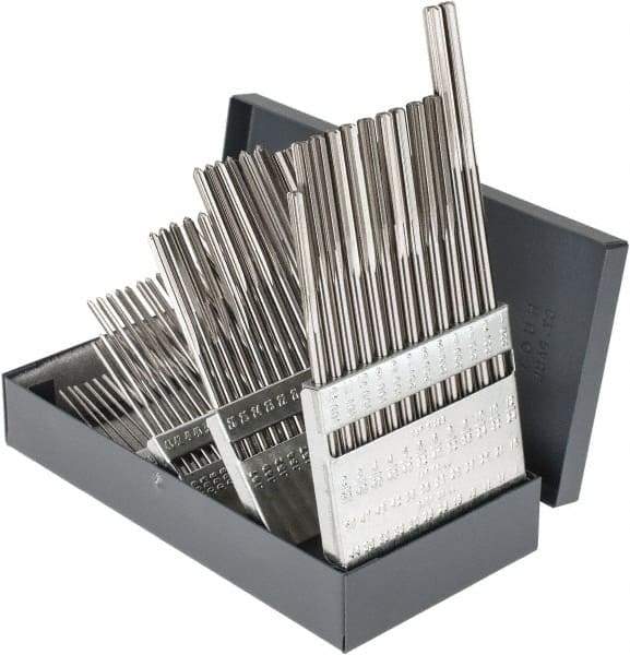 Hertel - #1 to #60, Chucking Reamer Set - Straight Flute, Right Hand Cut, 60 Pieces - Apex Tool & Supply