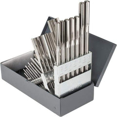 Hertel - 1/16" to 1/2", Chucking Reamer Set - Straight Flute, Right Hand Cut, 29 Pieces - Apex Tool & Supply