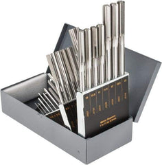 Hertel - 1mm to 13mm, Chucking Reamer Set - Straight Flute, Right Hand Cut, 25 Pieces - Apex Tool & Supply