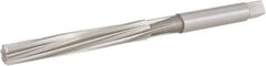 Hertel - 15/32" Diam, Straight Shank, 2.88" Flute, Hand Reamer - Spiral Flute, 5-3/4" OAL, Left Hand Spiral, Right Hand Cut, 6 Flutes, High Speed Steel - Apex Tool & Supply