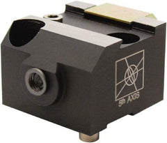 5th Axis - 2,400 Lb Holding Force Single Vise Wedge Clamp - 28 to 32 HRC, 1" Minimum Jaw Spread, 7 Lb/Ft Torque, 1/4-28 x 2 Screw Thread - Apex Tool & Supply