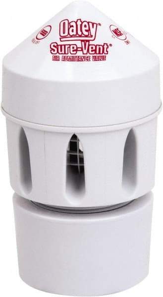 Oatey - Faucet Replacement Air Admittance Valve - PVC, Use with Up to 4" Vent Pipes - Apex Tool & Supply