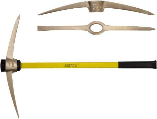 Ampco - 36" Long Replacement Handle for Railroad/Clay Pick - 3" Eye Length x 1-7/8" Eye Width, Fiberglass, 5 Lb Capacity - Apex Tool & Supply