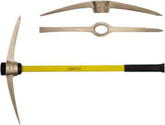 Ampco - 36" Long Replacement Handle for Railroad/Clay Pick - 3" Eye Length x 1-7/8" Eye Width, Fiberglass, 5 Lb Capacity - Apex Tool & Supply