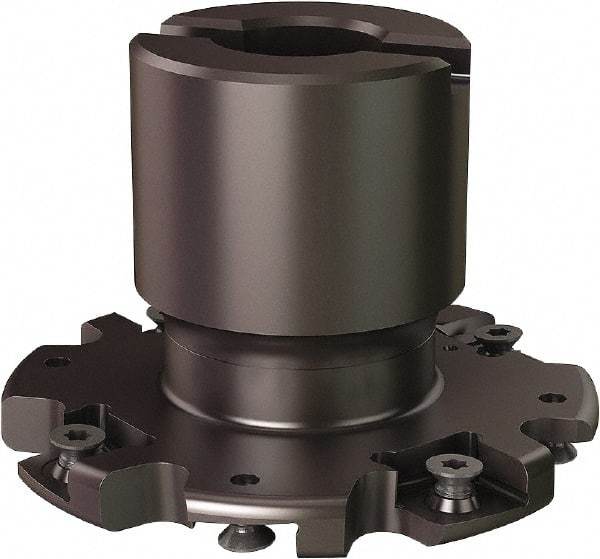 Seco - Shell Mount Connection, 0.8071" Cutting Width, 0.807" Depth of Cut, 3" Cutter Diam, 3/4" Hole Diam, 8 Tooth Indexable Slotting Cutter - R335.19 Toolholder, 335.19-12045 Insert - Apex Tool & Supply