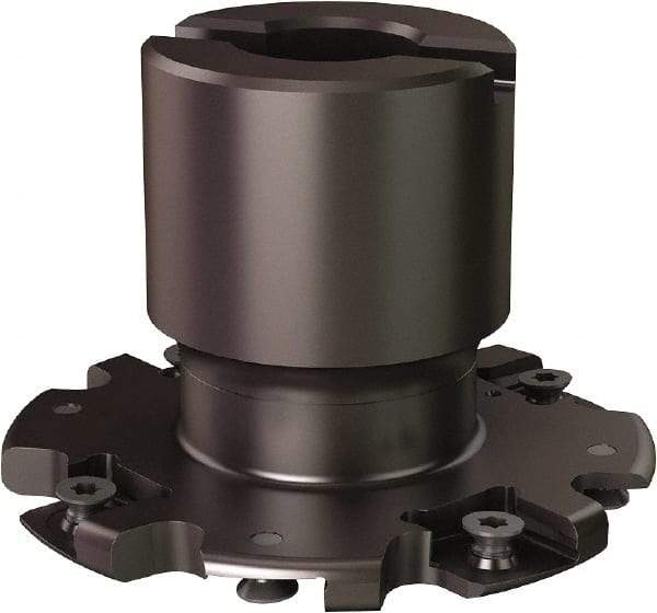 Seco - Shell Mount Connection, 0.8071" Cutting Width, 0.807" Depth of Cut, 3" Cutter Diam, 3/4" Hole Diam, 8 Tooth Indexable Slotting Cutter - R335.19 Toolholder, 335.19-1204 Insert - Apex Tool & Supply