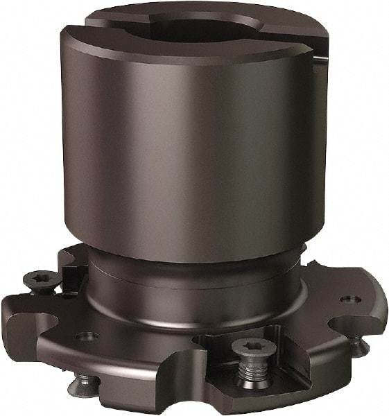 Seco - Shell Mount Connection, 0.5551" Cutting Width, 0.555" Depth of Cut, 2-1/2" Cutter Diam, 3/4" Hole Diam, 6 Tooth Indexable Slotting Cutter - R335.19 Toolholder, 335.19-1205 Insert - Apex Tool & Supply