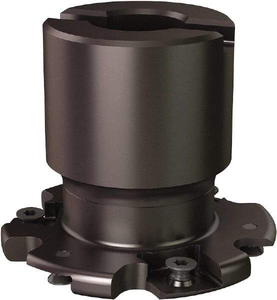 Seco - Shell Mount Connection, 0.5551" Cutting Width, 0.555" Depth of Cut, 2-1/2" Cutter Diam, 3/4" Hole Diam, 6 Tooth Indexable Slotting Cutter - R335.19 Toolholder, 335.19-1204 Insert - Apex Tool & Supply