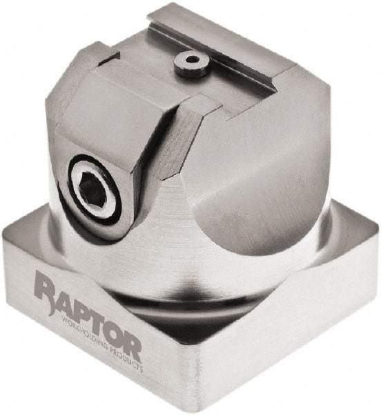 Raptor Workholding - 3/4" Jaw Width, 2-1/8" High x 2.07" Long x 2.07" Wide Dovetail Vise - For Use with 4 & 5 Axis Workholding Systems - Apex Tool & Supply