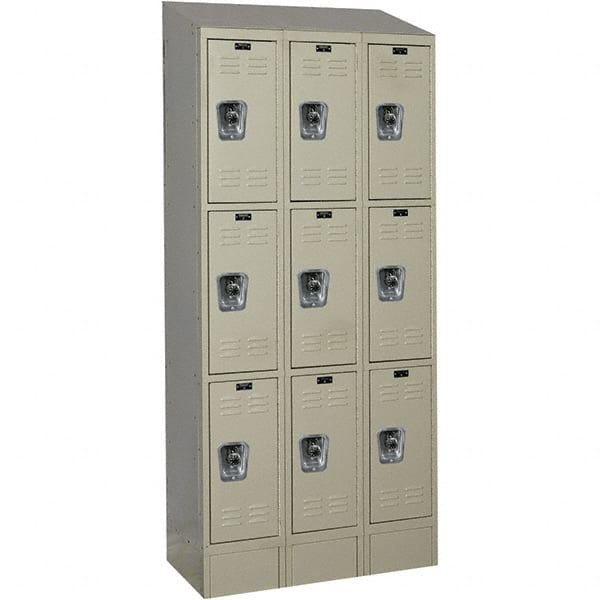 Hallowell - 9 Door, 3 Tier, Ready-Built Wardrobe & Box Lockers - Apex Tool & Supply
