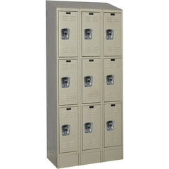 Hallowell - 9 Door, 3 Tier, Ready-Built Wardrobe & Box Lockers - Apex Tool & Supply
