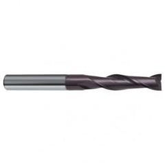 4mm Dia. x 75mm Overall Length 2-Flute Square End Solid Carbide SE End Mill-Round Shank-Center Cut-Firex - Apex Tool & Supply