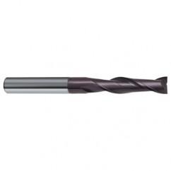 10mm Dia. x 100mm Overall Length 2-Flute Square End Solid Carbide SE End Mill-Round Shank-Center Cut-Firex - Apex Tool & Supply