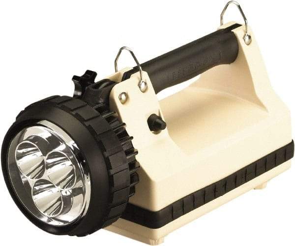 Streamlight - White LED Bulb, 540 Lumens, Spotlight/Lantern Flashlight - Beige Plastic Body, 1 6V Battery Included - Apex Tool & Supply