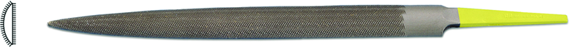 6" INOX Half-Round File, Cut 0 - Apex Tool & Supply