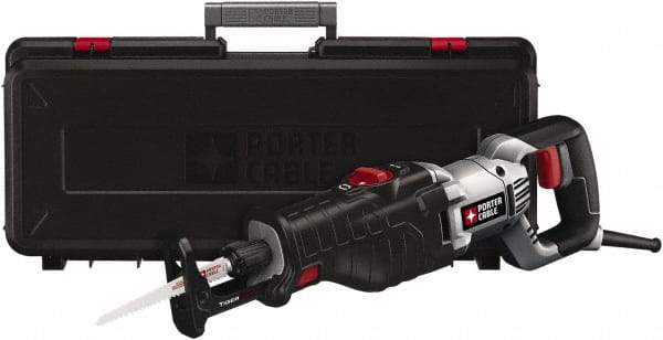 Porter-Cable - 3200 Strokes per Minute, 1-1/8 Inch Stroke Length, Electric Reciprocating Saw - 120 Volts, 8.5 Amps, 1 Blade - Apex Tool & Supply