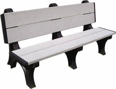 Vestil - 4' Long x 28" Wide, Recycled Plastic Bench Seat - Apex Tool & Supply