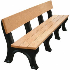 Vestil - 8' Long x 26-1/4" Wide, Recycled Plastic Bench Seat - Apex Tool & Supply