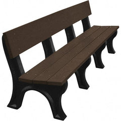 Vestil - 8' Long x 26-1/4" Wide, Recycled Plastic Bench Seat - Apex Tool & Supply