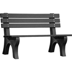 Vestil - 4' Long x 26-1/4" Wide, Recycled Plastic Bench Seat - Apex Tool & Supply