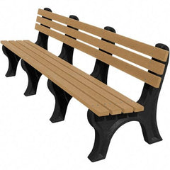 Vestil - 8' Long x 26-1/4" Wide, Recycled Plastic Bench Seat - Apex Tool & Supply