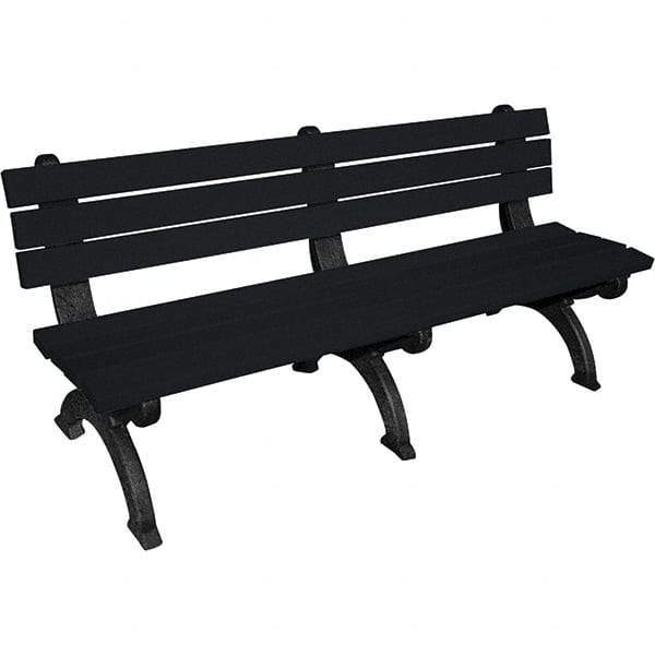 Vestil - 6' Long x 29" Wide, Recycled Plastic Bench Seat - Apex Tool & Supply