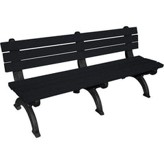 Vestil - 6' Long x 29" Wide, Recycled Plastic Bench Seat - Apex Tool & Supply