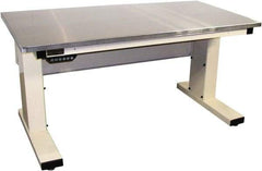 Proline - No Drawers, Work Bench - 1,000 Lb Capacity, Stainless Steel Top, Light Beige, 30" Wide x 30-1/2" High x 72" Long - Apex Tool & Supply