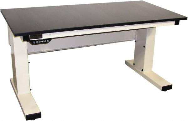 Proline - No Drawers, Work Bench - 1,000 Lb Capacity, Epoxy Resin Top, Light Gray, 30" Wide x 30-1/2" High x 72" Long - Apex Tool & Supply