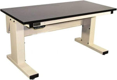 Proline - No Drawers, Work Bench - 1,000 Lb Capacity, Chem-Guard Top, Light Beige, 30" Wide x 30-1/2" High x 72" Long - Apex Tool & Supply
