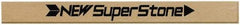 Value Collection - Flat Ceramic Finishing Stick - 40mm Long x 1mm Wide x 4mm Thick, 180 Grit - Apex Tool & Supply