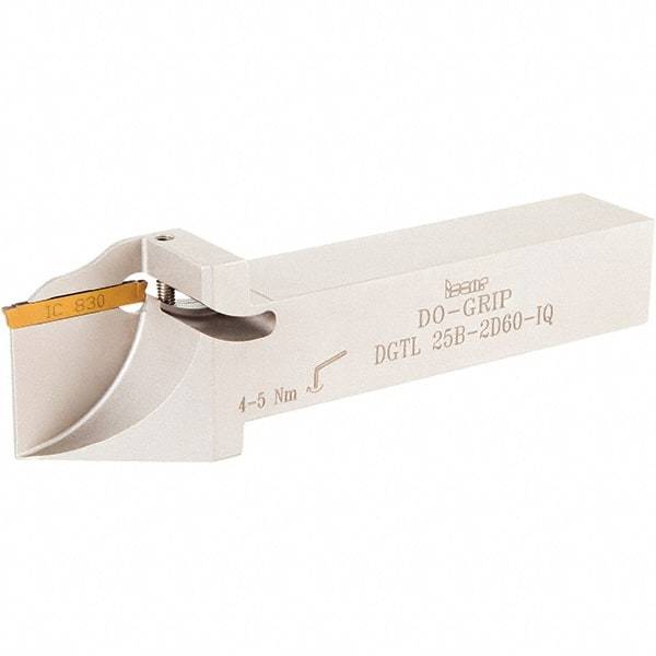 Iscar - External Thread, 0.197" Max Depth of Cut, 2.39mm Min Groove Width, 5" OAL, Left Hand Indexable Grooving Cutoff Toolholder - 3/4" Shank Height x 3/4" Shank Width, C#-ASH../PENTA 34F Insert Style, PCHPLS Toolholder Style, Series PentaCut - Apex Tool & Supply