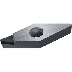 Walter - VCGT FS-1 Grade WDN10 Turning Insert - Polycrystaline Diamond Finish, 35° Rhombic, 9.53mm Inscr Circle, 4.76mm Thick, 0.4mm Corner Radius - Apex Tool & Supply