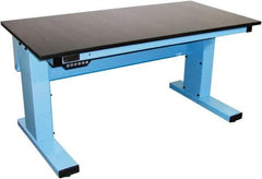 Proline - No Drawers, Work Bench - 1,000 Lb Capacity, Chem-Guard Top, Light Blue, 30" Wide x 30-1/2" High x 72" Long - Apex Tool & Supply