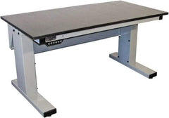 Proline - No Drawers, Work Bench - 1,000 Lb Capacity, Epoxy Resin Top, Light Gray, 30" Wide x 30-1/2" High x 72" Long - Apex Tool & Supply