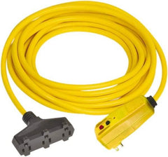 Tower - 3 Outlet, 125 Volt, 15 Amp Rating, Right Angle, Commercial, Industrial GFCI - 25 Ft. Long Cord - Apex Tool & Supply