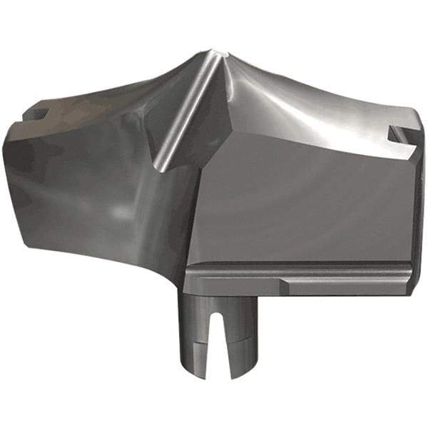 Iscar - Series HFP-IQ, 39.2mm Diam Grade IC908 Replaceable Drill Tip - Carbide, TiAlN/TiN Finish, 39 Seat Size - Apex Tool & Supply