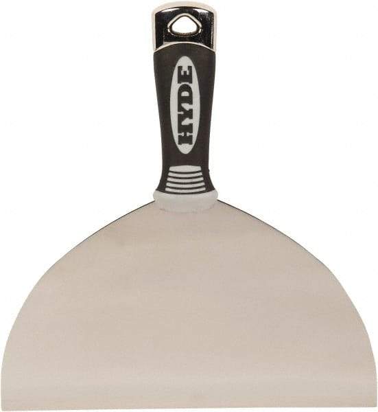 Hyde Tools - 8" Wide Flexible Blade Stainless Steel Joint Knife - Flexible, Plastic Handle - Apex Tool & Supply