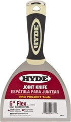 Hyde Tools - 5" Wide Flexible Blade Carbon Steel Joint Knife - Flexible, Polypropylene Handle - Apex Tool & Supply