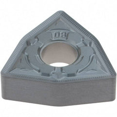 Tungaloy - WNMG432 HRM Grade AH8015 Carbide Turning Insert - AlTiN Finish, 80° Trigon, 1/2" Inscr Circle, 3/16" Thick, 1/32" Corner Radius - Apex Tool & Supply