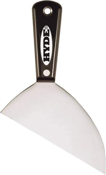 Hyde Tools - 6" Wide Point Edge Blade Steel Joint Knife - Stiff, Nylon Handle - Apex Tool & Supply