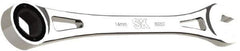 SK - 14mm 6 Point Combination Wrench - 9.44" OAL, Steel, Full Polish Finish - Apex Tool & Supply