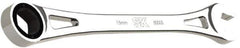 SK - 15mm 6 Point Combination Wrench - 10" OAL, Steel, Full Polish Finish - Apex Tool & Supply