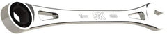 SK - 12mm 6 Point Combination Wrench - 8.56" OAL, Steel, Full Polish Finish - Apex Tool & Supply