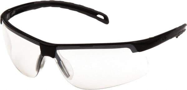 PYRAMEX - Photochromic Lenses, Framed Safety Glasses - Scratch Resistant, Black Polycarbonate Frame, Size Universal, Wrap Around - Apex Tool & Supply