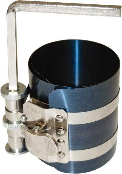 OEM Tools - Piston Ring Compressor - 3-1/2" High x 6-3/4" Long, For Use with Passenger & Light Trucks - Apex Tool & Supply