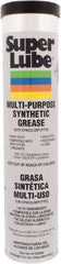 Synco Chemical - 14.1 oz Cartridge Synthetic Lubricant w/PTFE General Purpose Grease - Translucent White, Food Grade, 450°F Max Temp, NLGIG 000, - Apex Tool & Supply