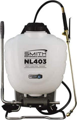 Smith Performance Sprayers - 4 Gal Chemical Safe Garden Backpack Sprayer - Use with Cleaners/Degreasers, Polyethylene Tank, Wide Mouth, Reinforced Hose - Apex Tool & Supply